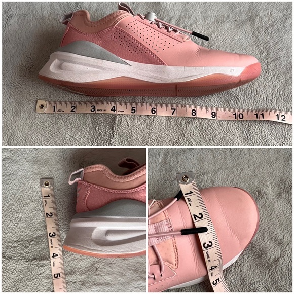 Clove Classic Nursing Clarino Vegan Leather Elastic Cushion Sneaker Shoe Pink Up - Picture 17 of 17